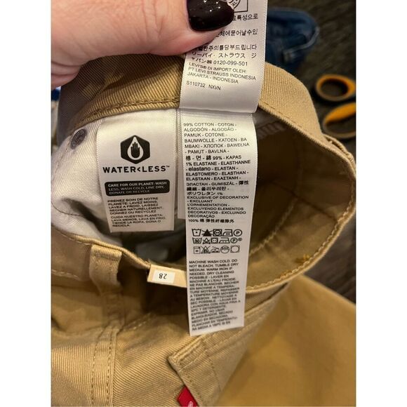 Levi’s Tan 569 Denim Shorts sz 28 NWT - Picture 6 of 6